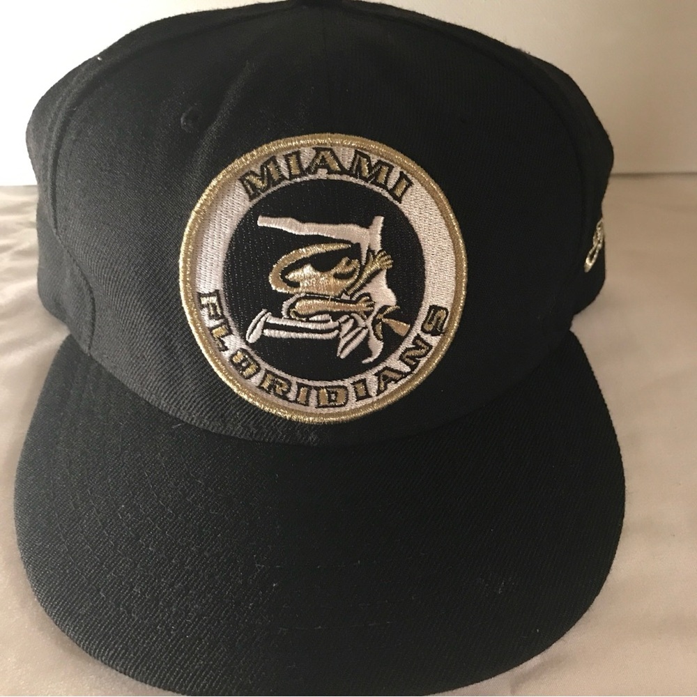 Miami Floridians Black & Gold Vintage Cap/Hat